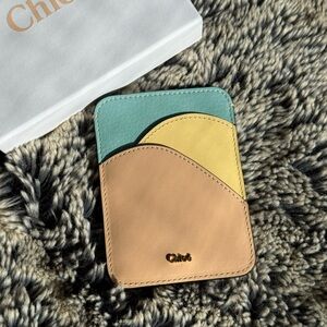 Chloe Walden Cardholder - multi color. New with Tags. Leather women wallet.
